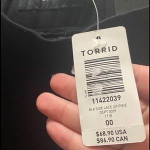 Torrid size 00 new with tags black leggings